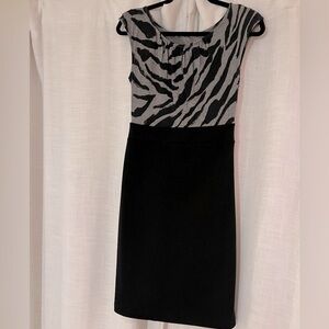 PRICE DROP: Merona Black and Gray Midi Dress